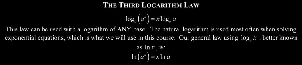 19 LESSON #9 - SOLVING EXPONENTIAL EQUATIONS USING LOGARITHMS COMMON CORE ALGEBRA II Eercise #1: Evaluate the following logarithms.