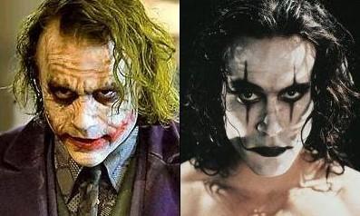 Crow and Heath Ledger s Joker in The Dark Knight.