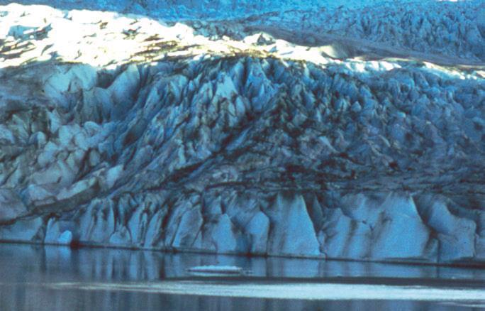 Figure 4 A glacier carries ground-up pieces