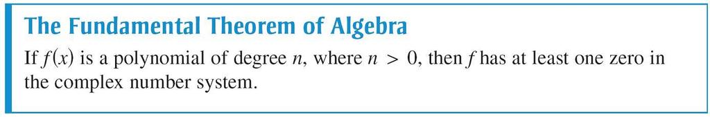 The Fundamental Theorem of Algebra Using the Fundamental Theorem of Algebra and