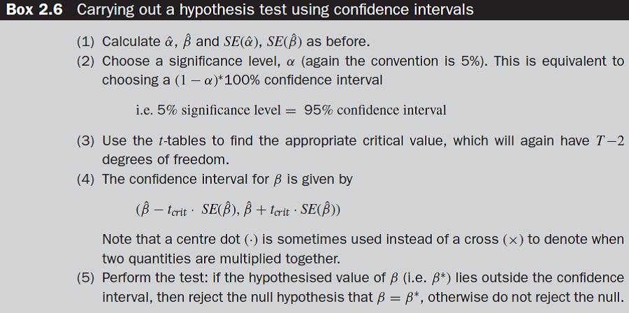 Hypothesis test Source: Brooks (2008) Prof. Stein (michael.