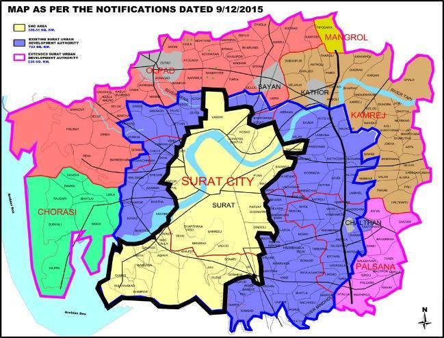 GIS Mapping for Population Distribution in Surat Priyank P.
