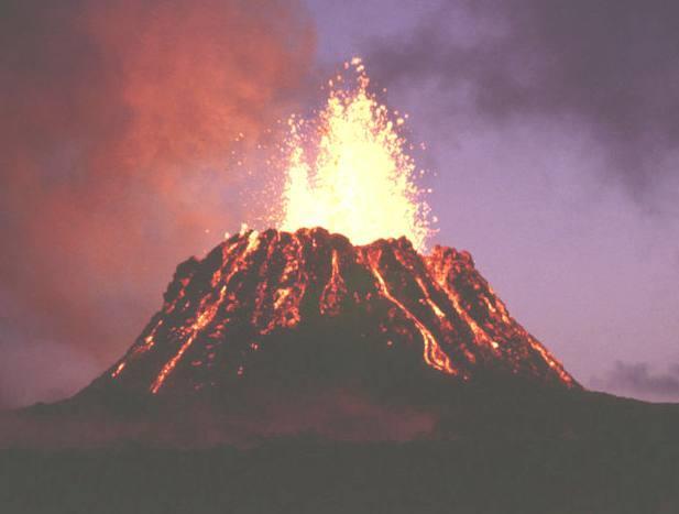 A Volcano is An opening in Earth s crust through which molten rock,