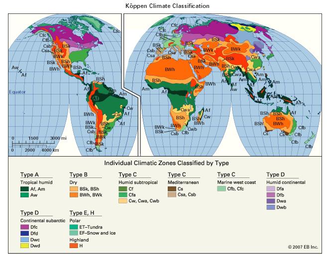 Classifying Climates The Koppen System http://www.britannica.