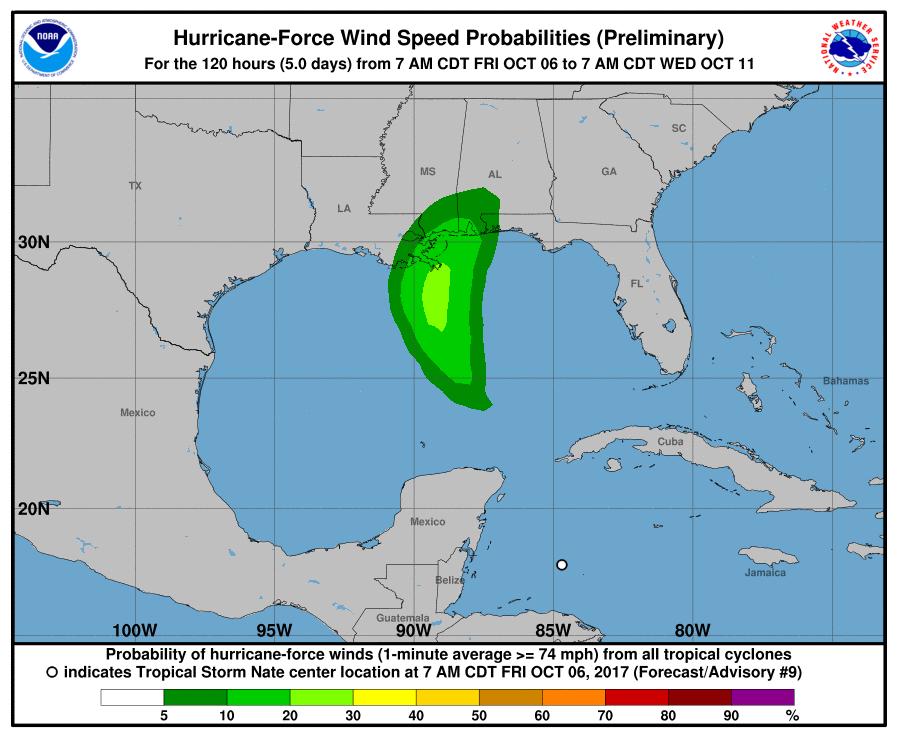 Hurricane-Force Wind Probabilities