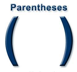 Parentheses If elements or molecules are inside of PARENTHESES, then the SUBSCRIPT behind the parentheses