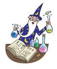 The wizard is very old. glue make magic tail Yum! Yuck! Yum! This is glue.