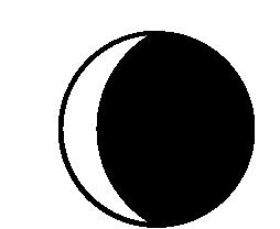 14. The diagram below represents the Moon in its orbit, as viewed