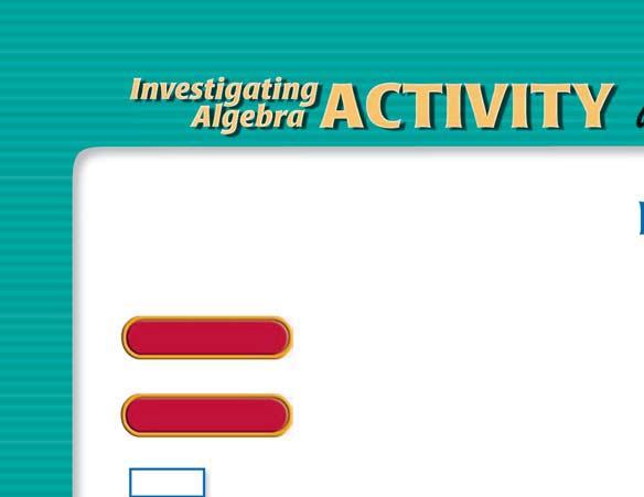 Investigating g Algebra ACTIVITY Use before Lesson 8.