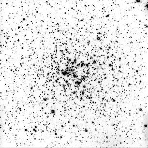 196 Figure 5.9: This image of NGC 6819 was taken at MLO and has a field of view of 14 arcmin 14 arcmin. East is up and north is right. The smaller view marked on the image is shown in Figure 5.10.