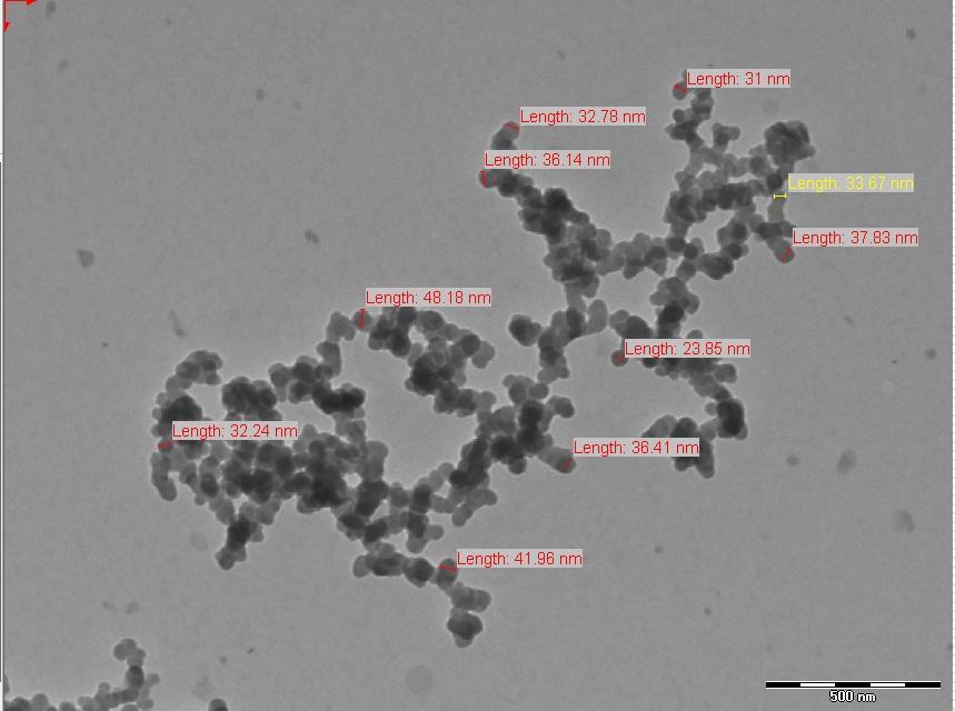430 Fig. 2. DLS showing mean average size of silver nanoparticles. 3.