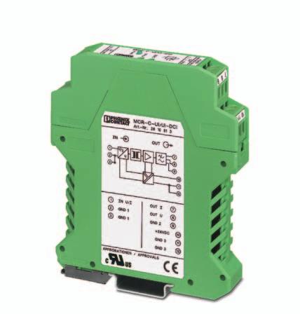 Signal conditioner Data sheet 100238_de_06 1 Description PHOENIX CONTACT - 04/2016 Features The MCR-C-UI-UI(-450)-DCI(-NC) 3-way isolation amplifier is used to electrically isolate and convert analog