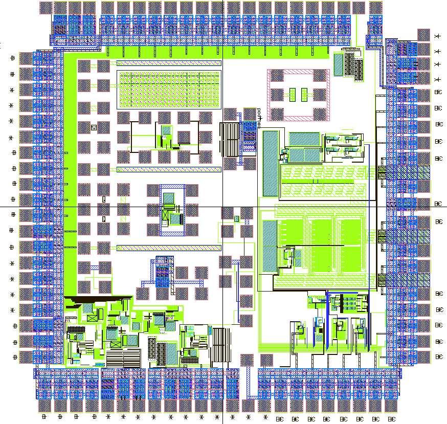 Integrated Circuit Fabrication Σ converter layout Voltage Regulators Σ converter IC
