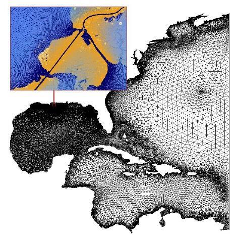 The Best For information field indicates the geographic area for which the underlying ADCIRC mesh shows its best results.