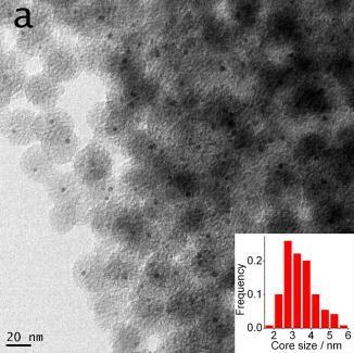Fig.S11 TEM images of single-core Au@SiO 2 nanoparticles: (a)