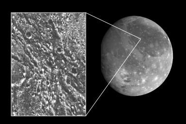 Ganymede, Europa s Bigger Sibling Galileo images showed