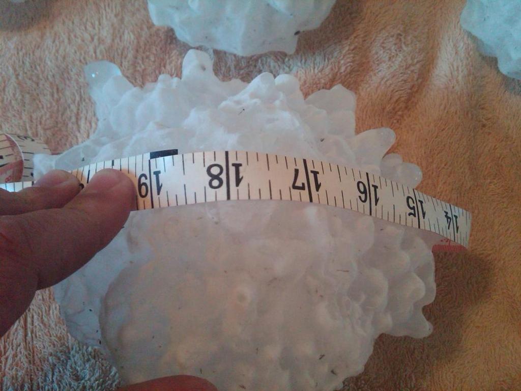 July 23, 2010: Vivian, SD New National Record for: Hailstone
