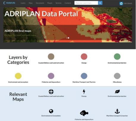 aggregated maps, directly in the portal or
