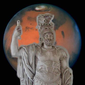Mars, the god of War The planet was named after Mars, the Roman God of War, who was one of the most worshipped and revered gods in ancient Rome.