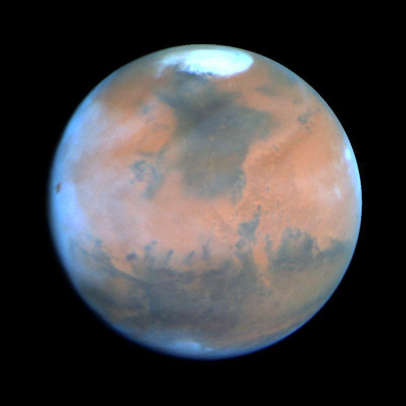 Hubble Telescope Picture of Mars This NASA Hubble Space Telescope view provides the most detailed complete global coverage of the