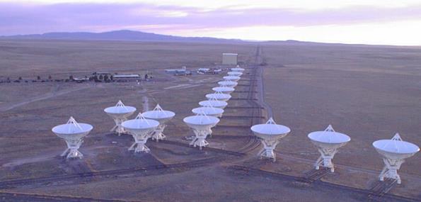 Parabolic dish of a radio telescope acts as a mirror, reflecting radio waves to the focus.