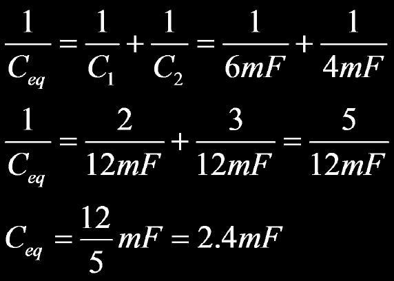 Slide 113 / 127 Slide 113 () / 127 40 What is the equivalent capacitance (in mf) if C 1 is 4mF and C 2 is 6mF?