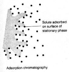 5) Principle of separation i. Adsorption chromatography.