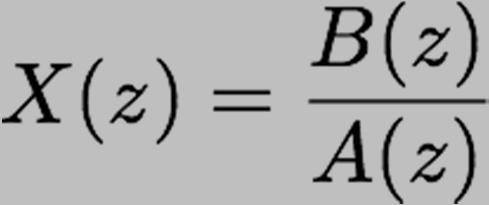 Properties of the z-transform Power series expansion Partial fraction