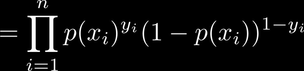 log(1 p(x i )) + i=1 nx i=1 log(1 + e w x i )+