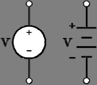 Circuit elements (Sources) Voltage Source (V) Current Source
