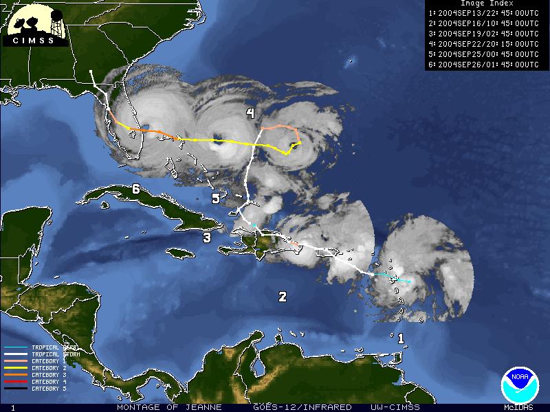 I. Synoptic History Hurricane Jeanne developed from a tropical wave from the coast of Africa on 7 September, 2004, then moved across the Atlantic and formed as a tropical depression on 13 September.