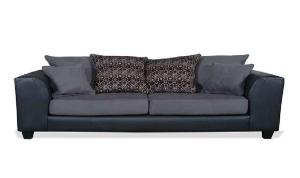 B-R-D Upholstery San Marino Graphite NC3048-Sofa-SMC/SMG 92 L X 38 D X 38 H