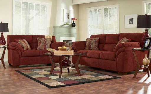 Hudson - Chianti - (color as shown) Sofa, Love, Rocker Recliner A5560138