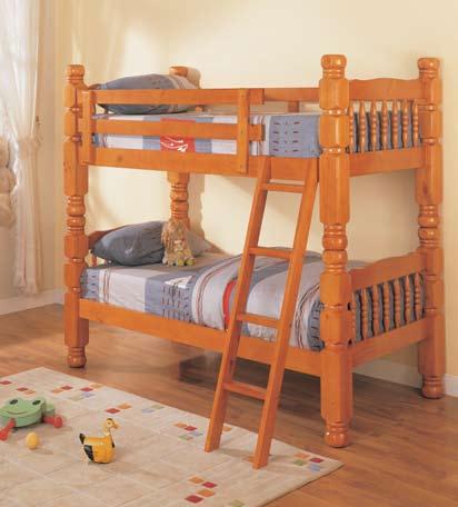 B-R-D Import Bunk Beds 5 Solid Pine IBB43115