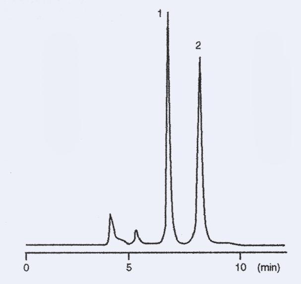 Tracer Excel ODS-B Antioxidants Column: TRACER EXCEL ODS-B 5 µm, 15 x 0,46 cm Eluant: Phosphate Plug 0,1 M (ph 3,1) Flow: 0,6 ml/min.