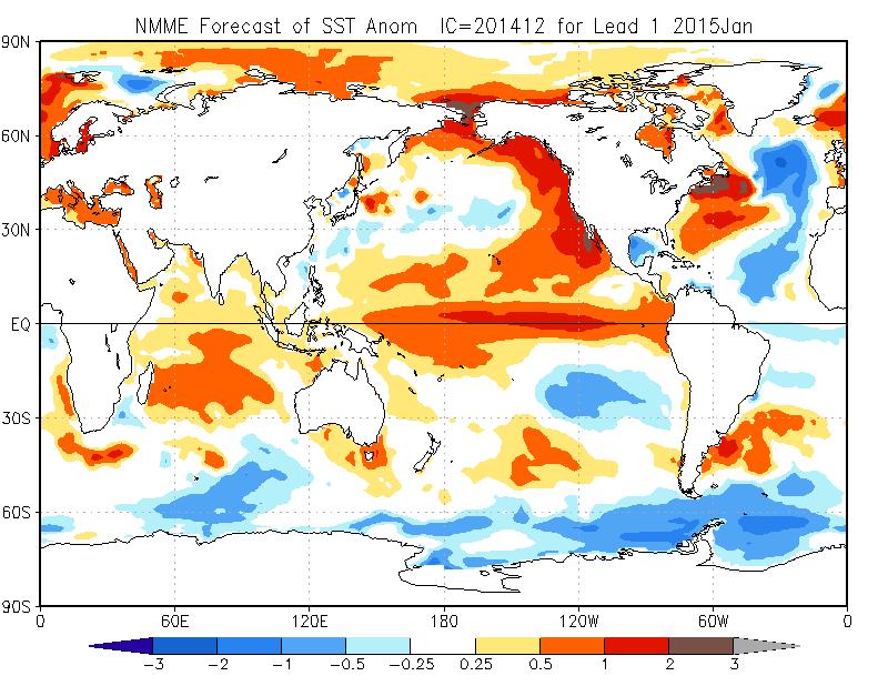 Lead 1 NMME SST Forecast