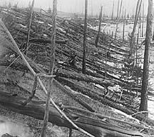 Tunguska ~30 m body struck Siberia in 1908 Energy equal to