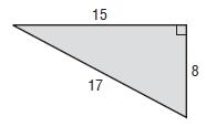 Subtraction Property of Equality 24. What is the area of the triangle? a. 120 square units b. 75 square units c. 60 square units d. 40 square units 25.