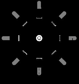 PhysicsAndMathsTutor.com 15 Q11. The diagram shows an overhead view of the load carrier of a spinning centrifuge, used to separate solid particles from the liquid in which they are suspended.