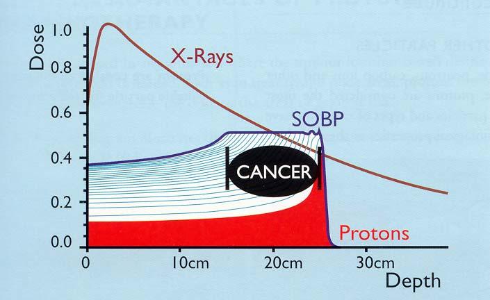 Advantages of Protons in Therapy 300 200 Proton Energy [MeV] 100 Proton Energy Loss in H