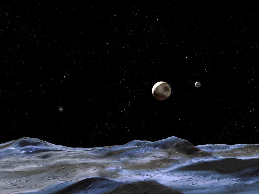 The discovery of four small moons of Pluto with the Hubble Space Telescope Max Mutchler Research & Instrument Scientist Space