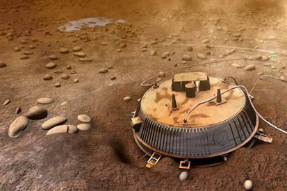The Huygens probe The Huygens lander was carried by the