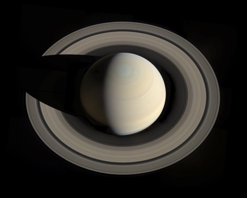 A recent image of Saturn and its rings