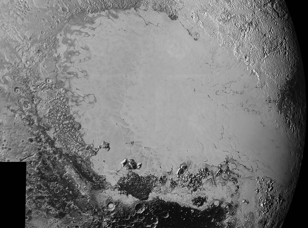 New Horizon image of Sputnik Planum Sputnik Planum shows no impact craters.