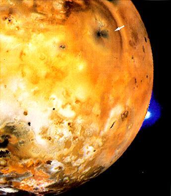 Io s Volcanoes Volcanoes were discovered in images from Voyager s spacecraft So far about 80 active volcanoes have been