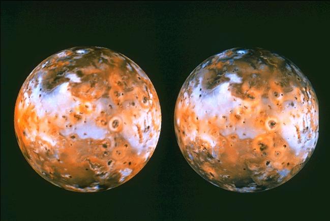 Io: Two images separated by 15 years (The left one taken by