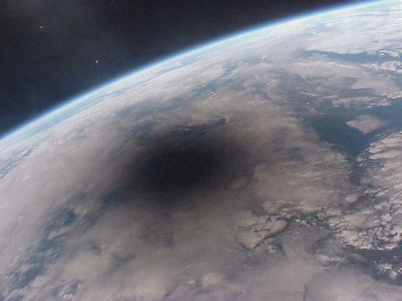 Looking Back on an Eclipsed Earth; 1999