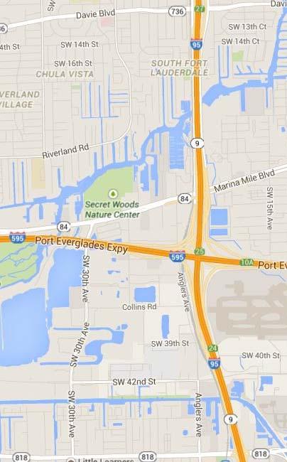 Driving Directions: From I 95: Take I 95 to Marina Mile Road (SR 84) west. At the first traffic light (SW 29 th Ave), turn left.