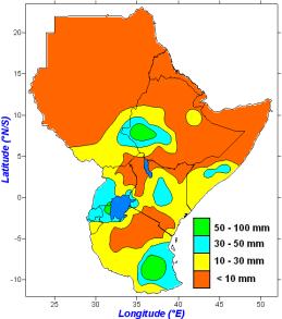 Uganda Rainfall underestimated over central Kenya, central Somalia and western Ethiopia 13 (01-10 May 2011) Misses evident over much of Uganda, Rwanda, Burundi and