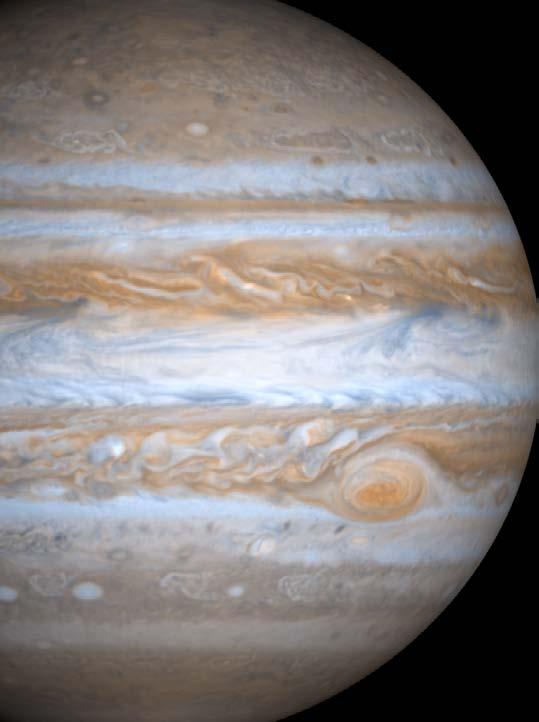 Jupiter The Voyagers first target was Jupiter, the solar system s largest planet. Humans had already studied Jupiter through telescopes, but the Voyagers sent back new information.
